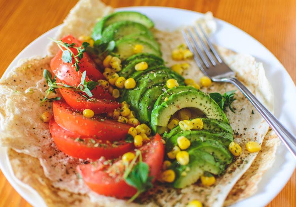 Tomate und Avocado